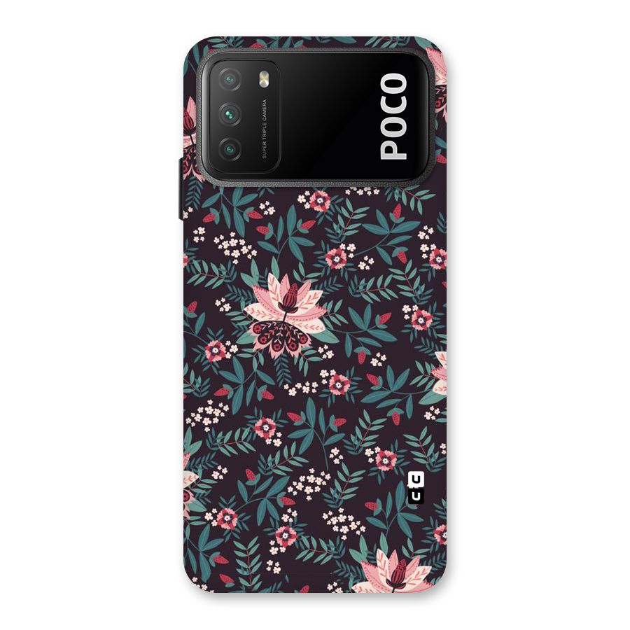 Very Leafy Pattern Back Case for Poco M3