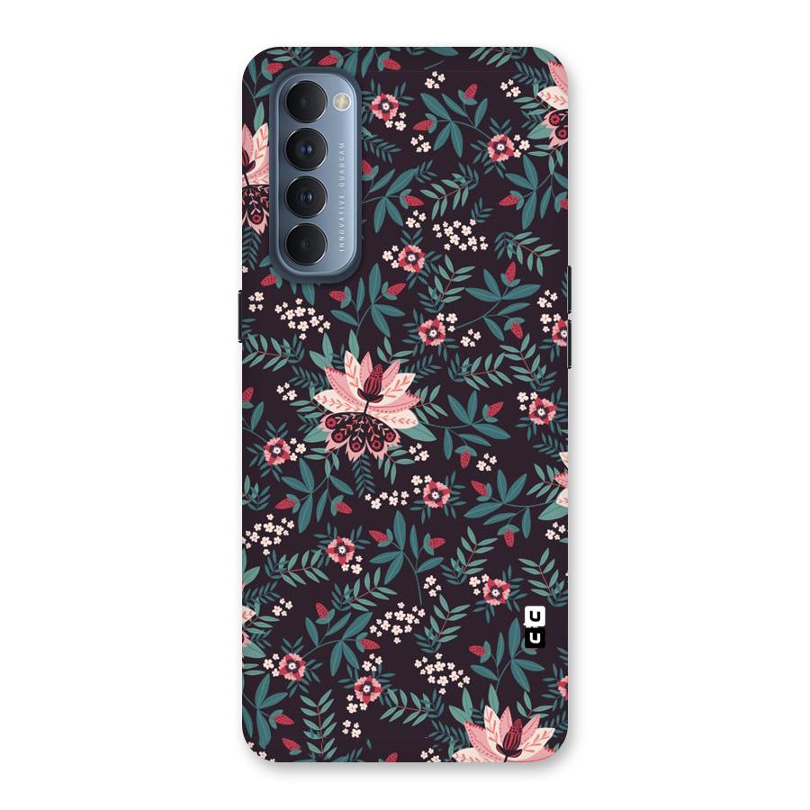 Very Leafy Pattern Back Case for Reno4 Pro