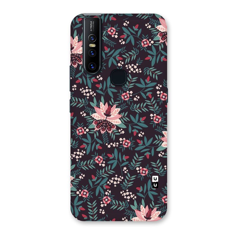Very Leafy Pattern Back Case for Vivo V15