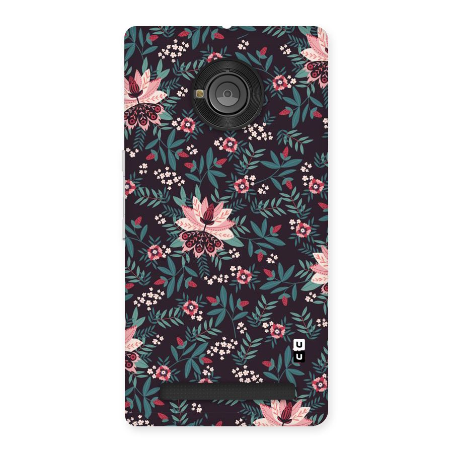 Very Leafy Pattern Back Case for Yu Yunique
