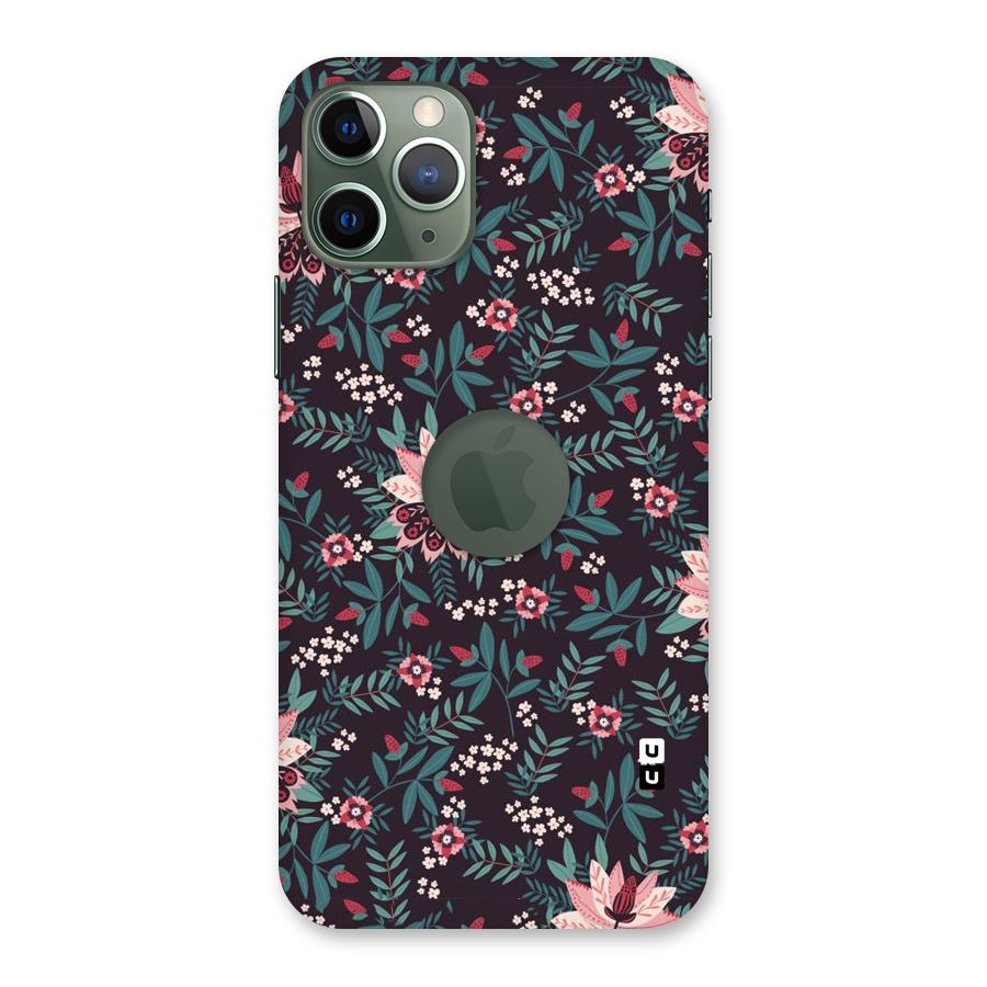 Very Leafy Pattern Back Case for iPhone 11 Pro Logo  Cut