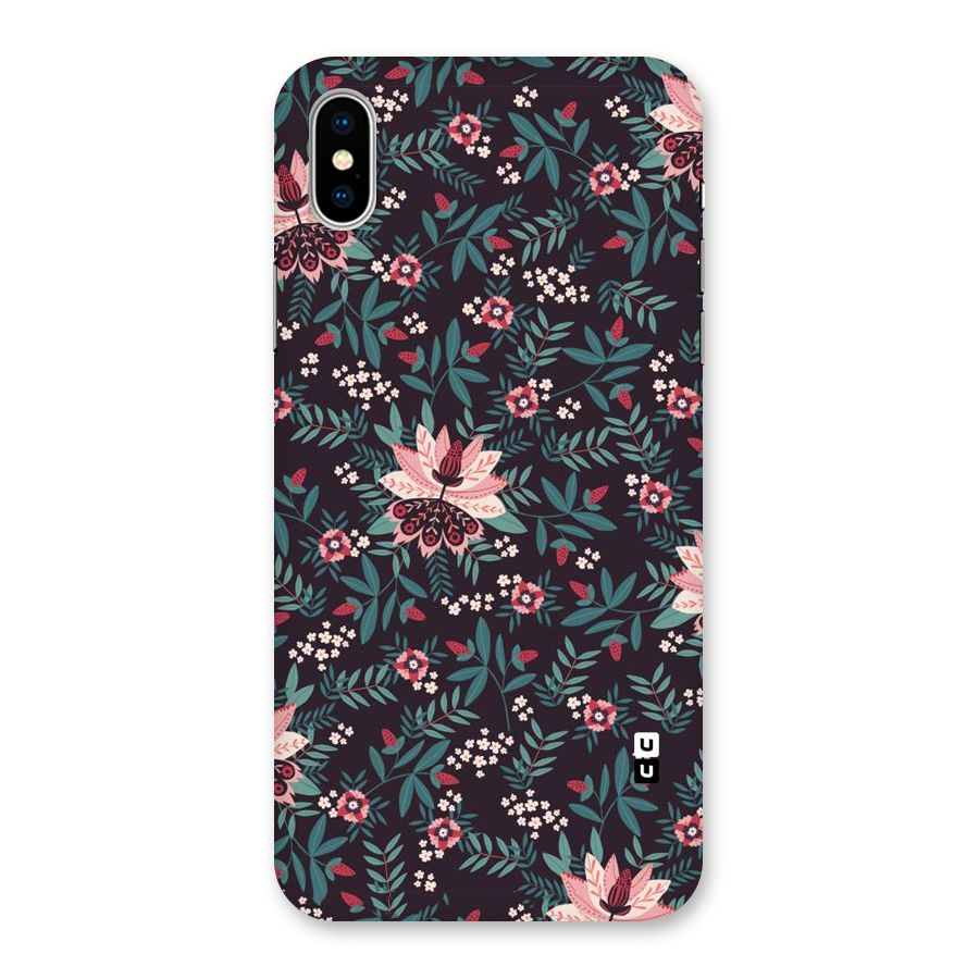 Very Leafy Pattern Back Case for iPhone XS