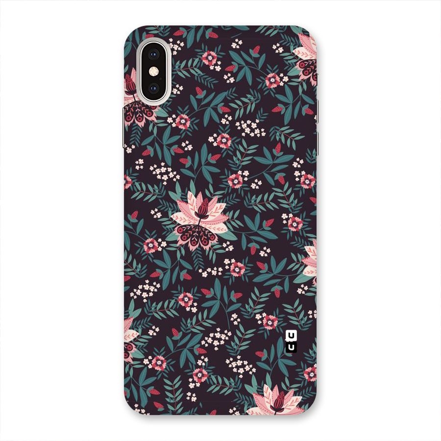 Very Leafy Pattern Back Case for iPhone XS Max