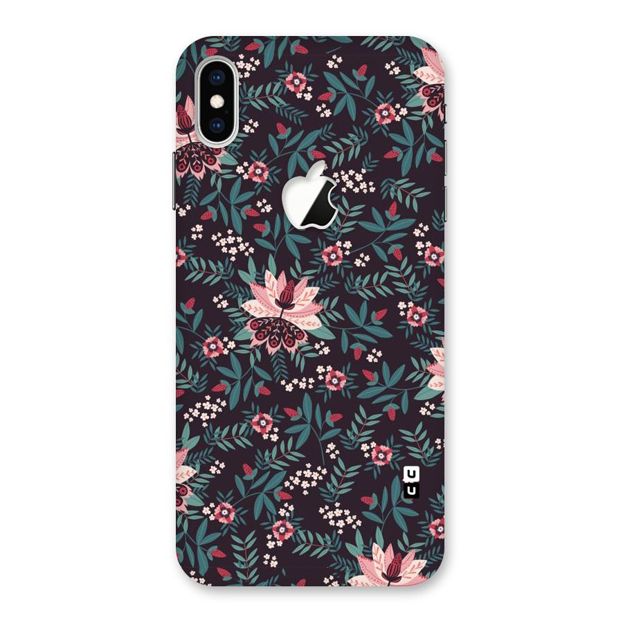 Very Leafy Pattern Back Case for iPhone XS Max Apple Cut