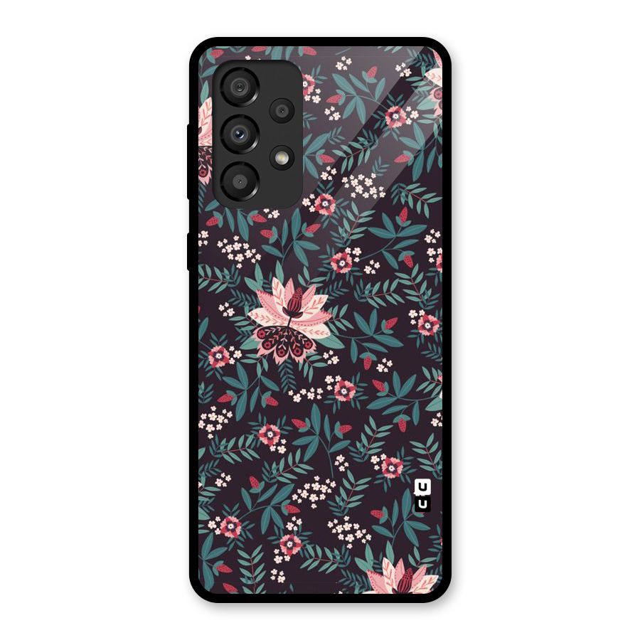 Very Leafy Pattern Glass Back Case for Galaxy A33 5G