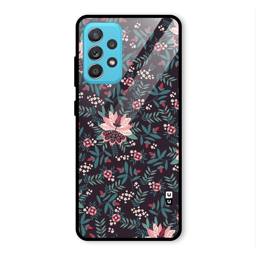 Very Leafy Pattern Glass Back Case for Galaxy A52