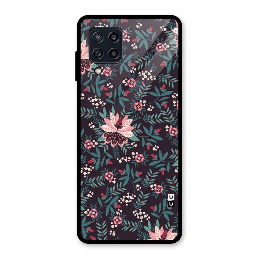 Very Leafy Pattern Glass Back Case for Galaxy M32