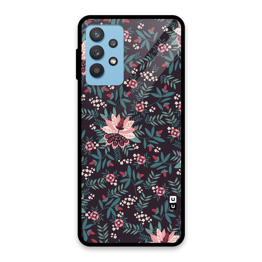 Very Leafy Pattern Glass Back Case for Galaxy M32 5G