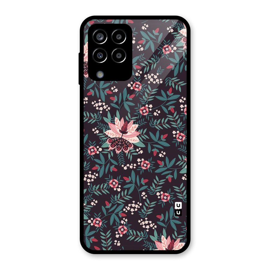 Very Leafy Pattern Glass Back Case for Galaxy M33