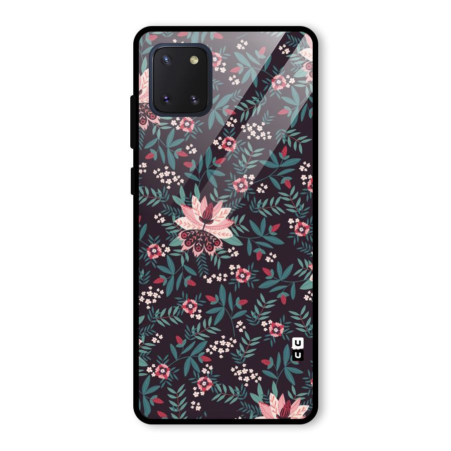 Very Leafy Pattern Glass Back Case for Galaxy Note 10 Lite
