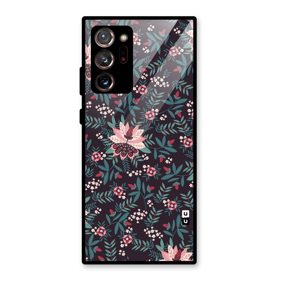Very Leafy Pattern Glass Back Case for Galaxy Note 20 Ultra