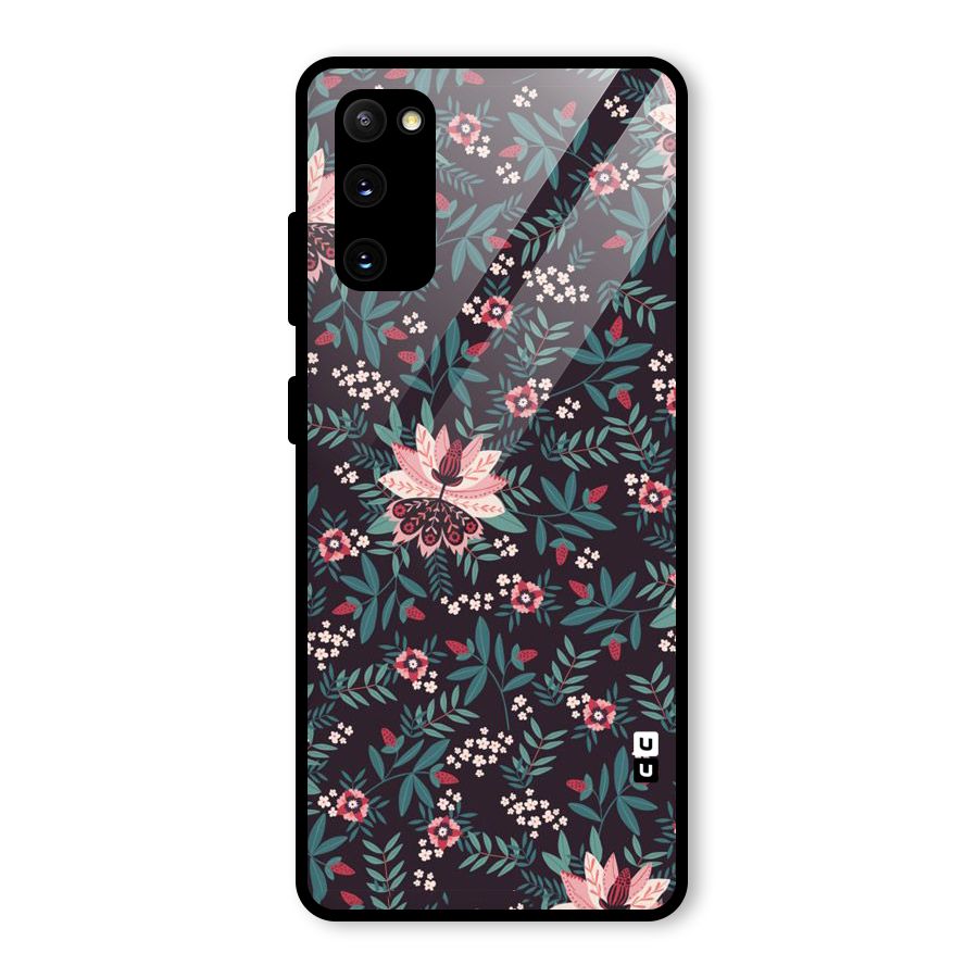 Very Leafy Pattern Glass Back Case for Galaxy S20 FE 5G