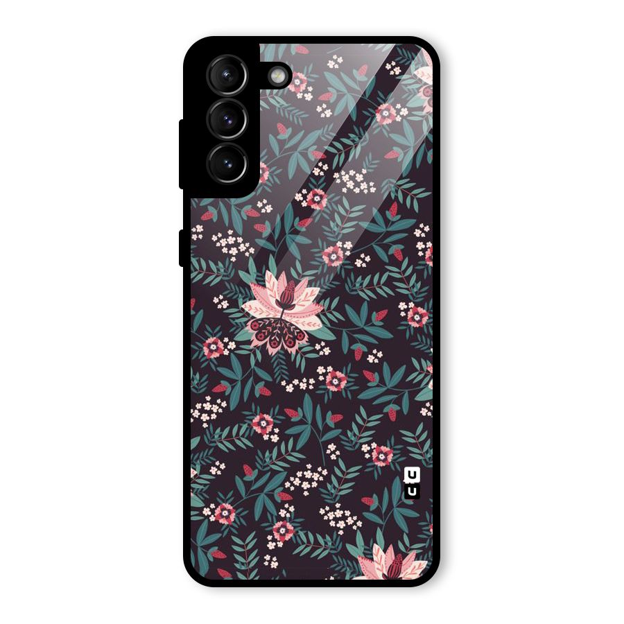 Very Leafy Pattern Glass Back Case for Galaxy S21 Plus