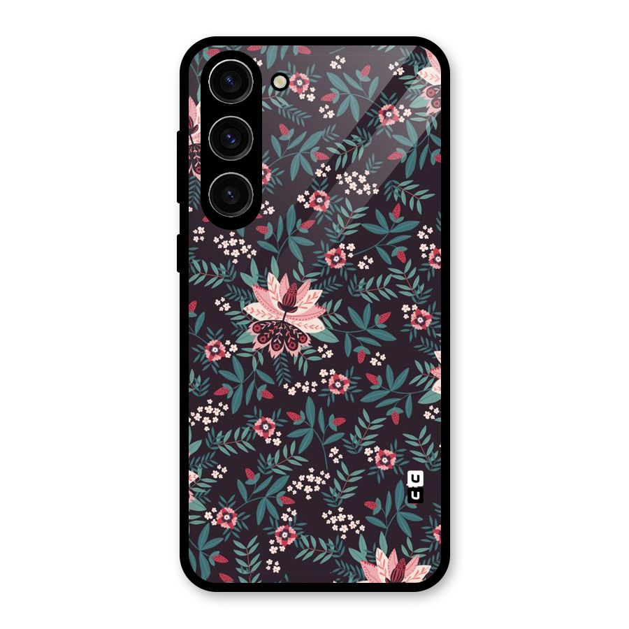 Very Leafy Pattern Glass Back Case for Galaxy S23 Plus