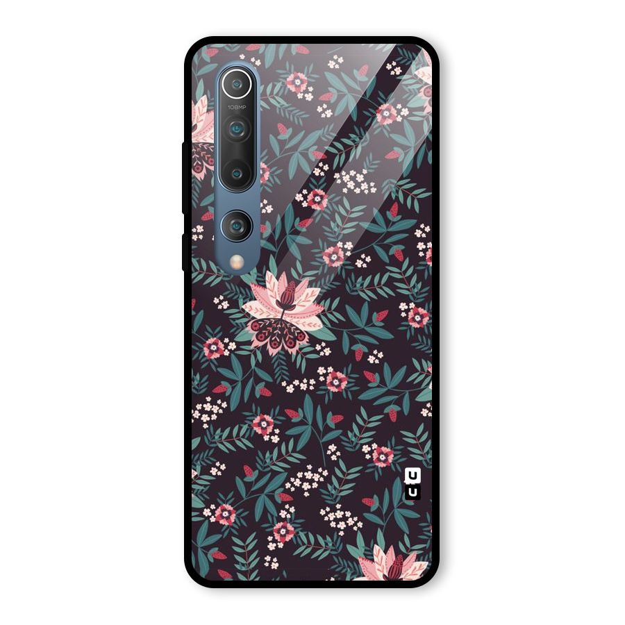 Very Leafy Pattern Glass Back Case for Mi 10