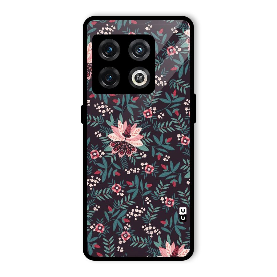 Very Leafy Pattern Glass Back Case for OnePlus 10 Pro 5G