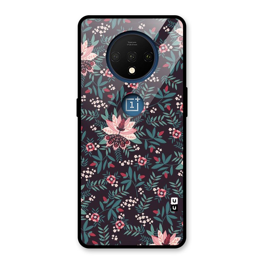 Very Leafy Pattern Glass Back Case for OnePlus 7T