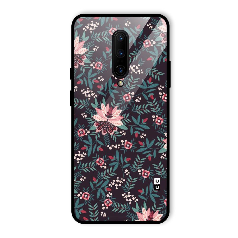 Very Leafy Pattern Glass Back Case for OnePlus 7 Pro