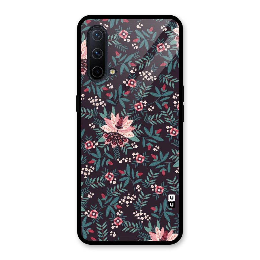 Very Leafy Pattern Glass Back Case for OnePlus Nord CE 5G