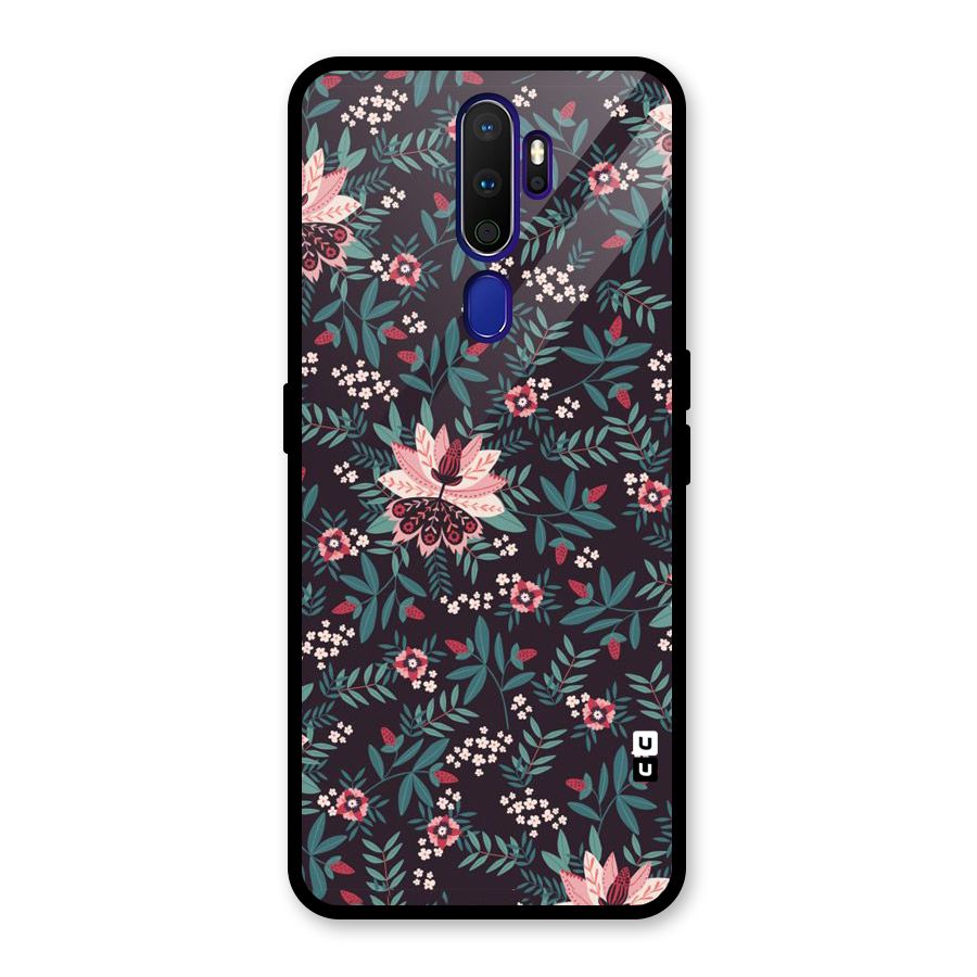 Very Leafy Pattern Glass Back Case for Oppo A9 (2020)