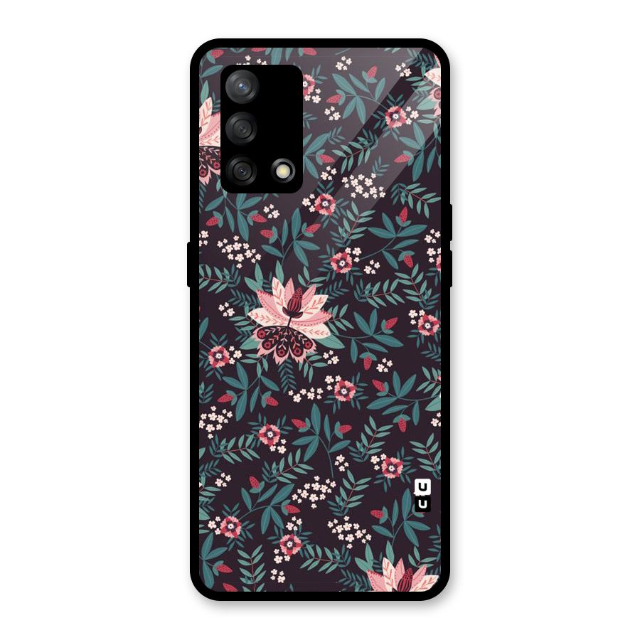 Very Leafy Pattern Glass Back Case for Oppo F19