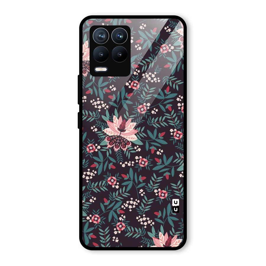 Very Leafy Pattern Glass Back Case for Realme 8 Pro