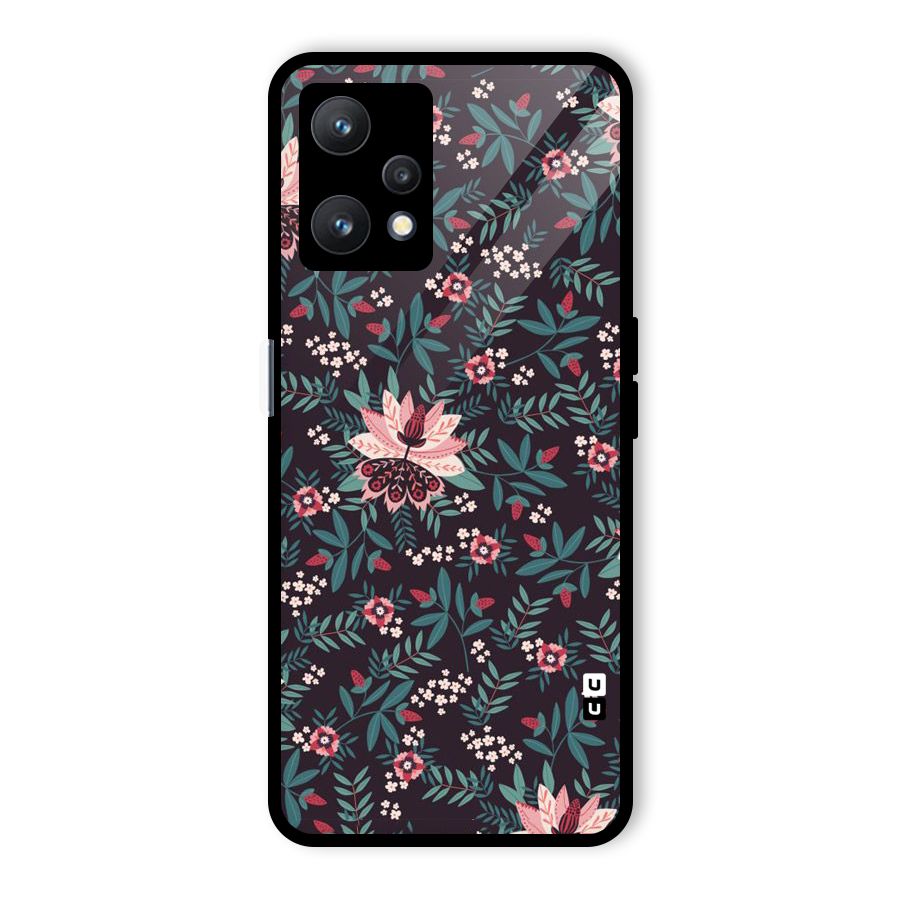 Very Leafy Pattern Glass Back Case for Realme 9 Pro 5G