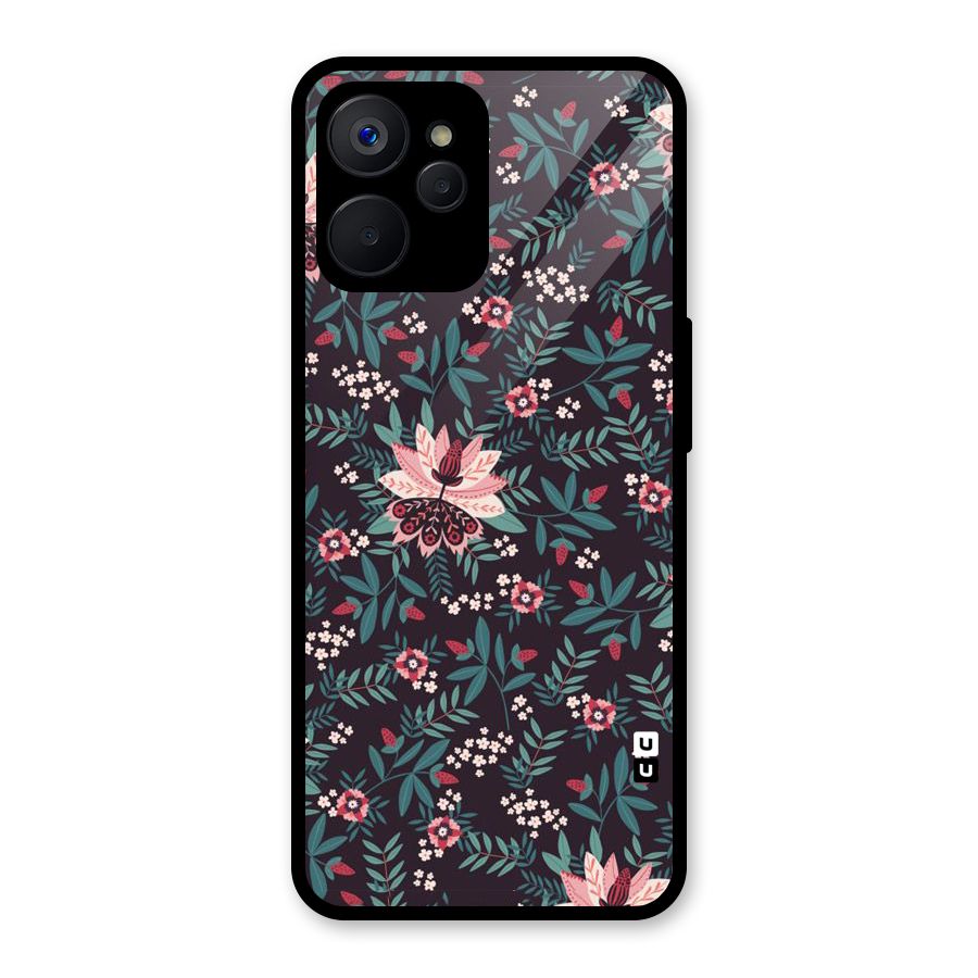 Very Leafy Pattern Glass Back Case for Realme 9i 5G