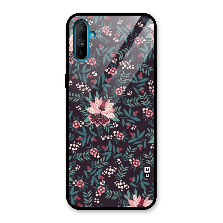 Very Leafy Pattern Glass Back Case for Realme C3