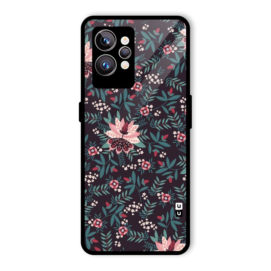 Very Leafy Pattern Glass Back Case for Realme GT2 Pro