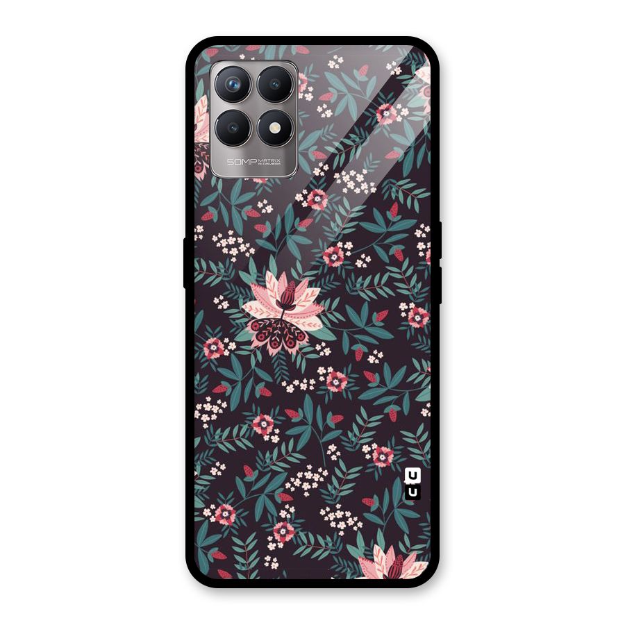 Very Leafy Pattern Glass Back Case for Realme Narzo 50