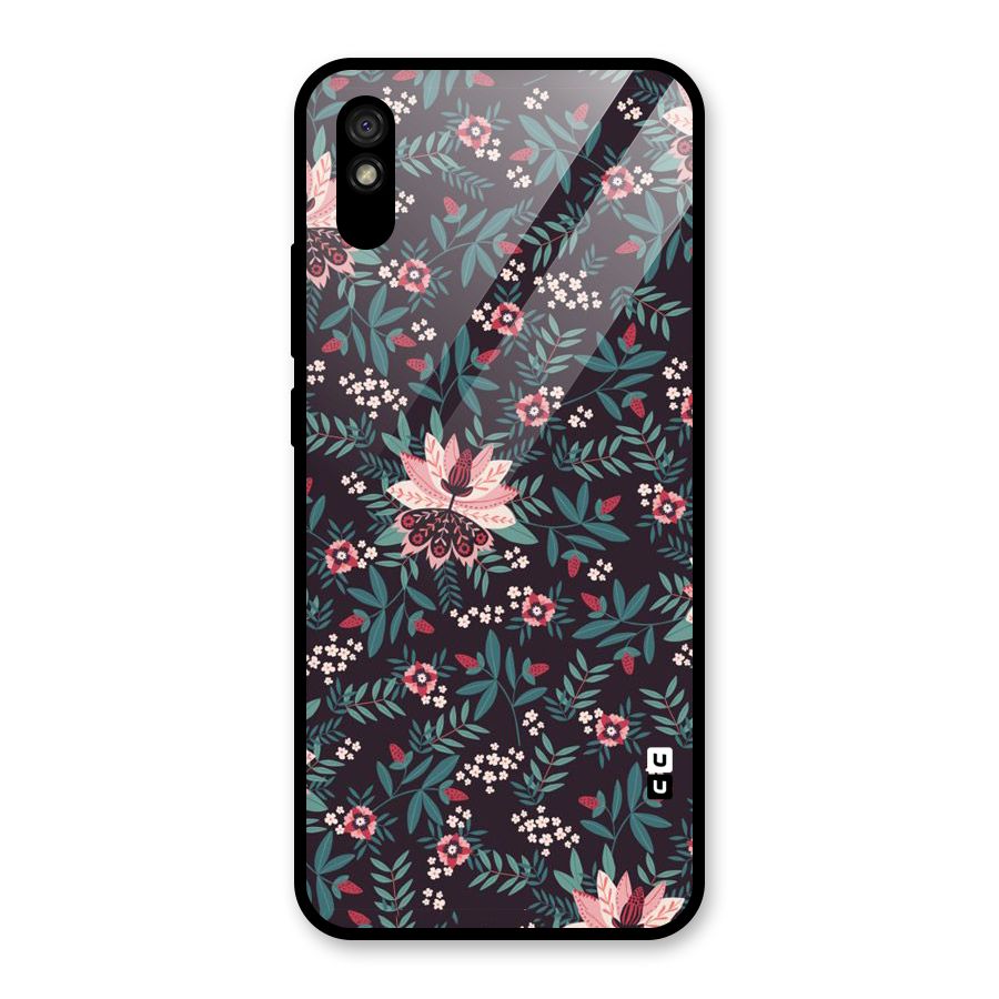 Very Leafy Pattern Glass Back Case for Redmi 9i