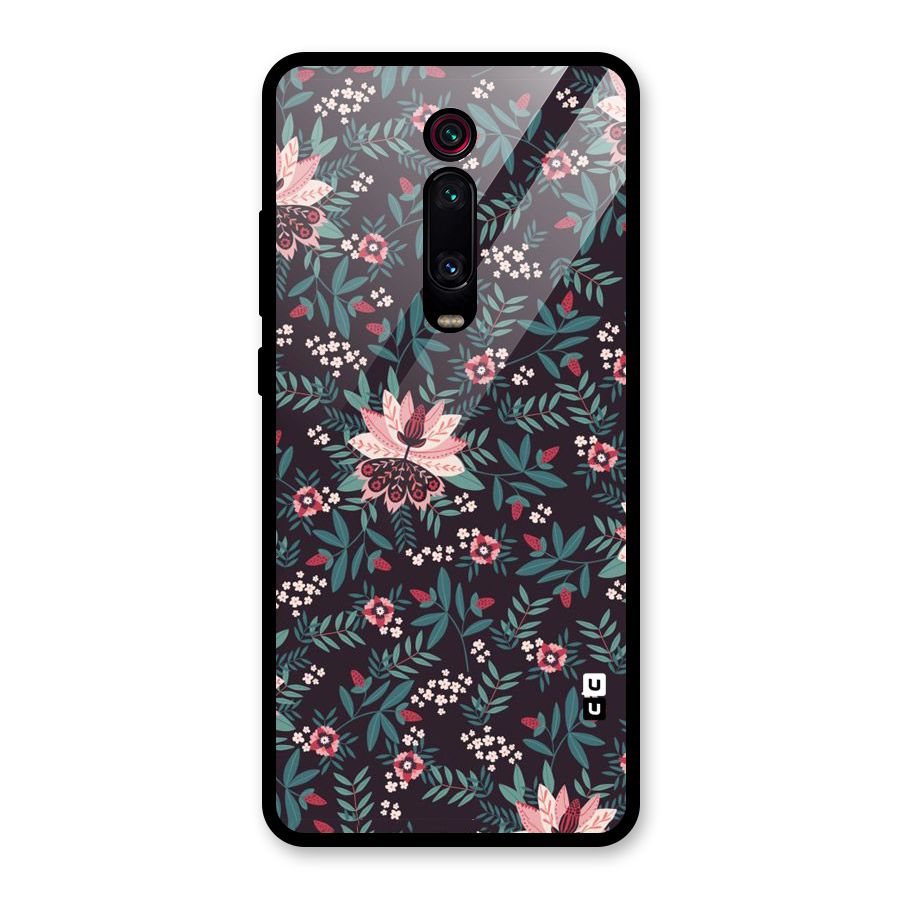 Very Leafy Pattern Glass Back Case for Redmi K20 Pro