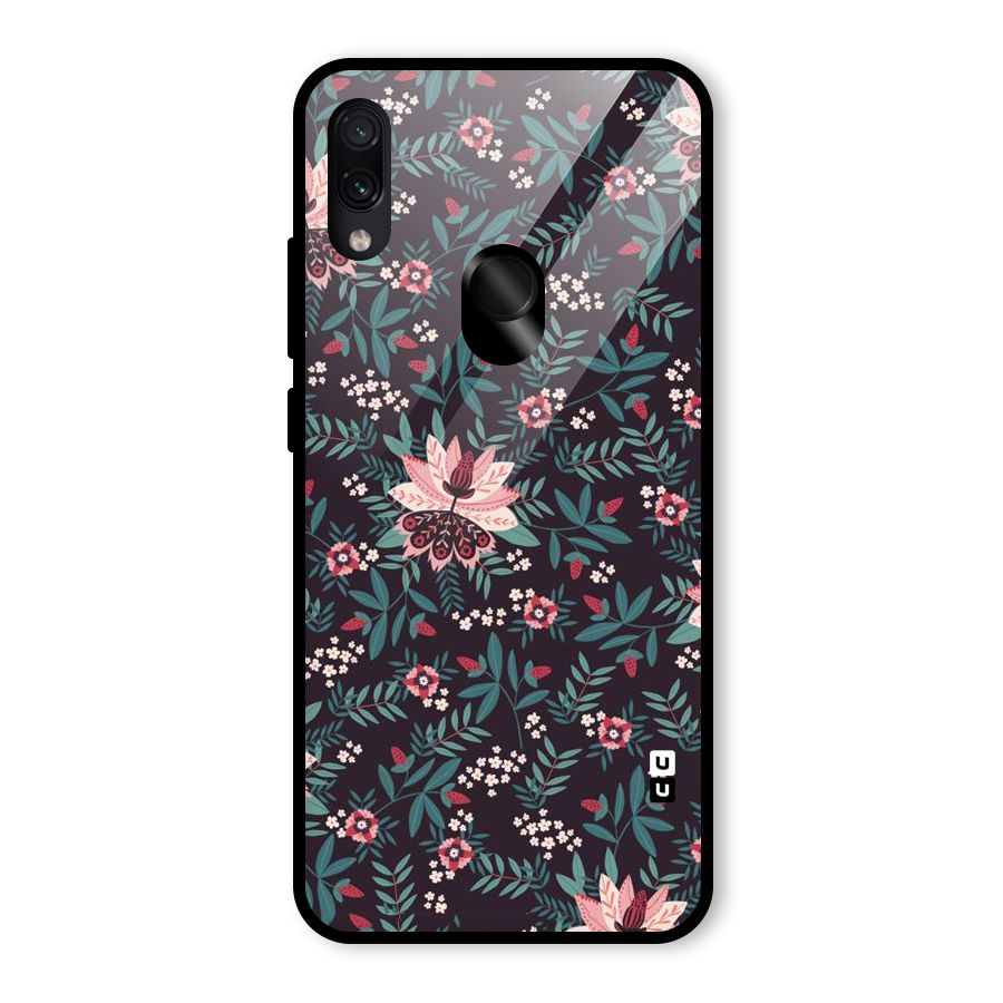 Very Leafy Pattern Glass Back Case for Redmi Note 7 Pro