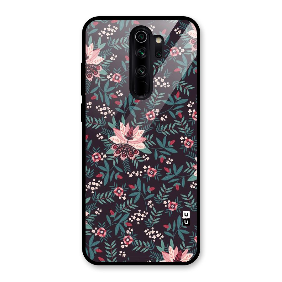 Very Leafy Pattern Glass Back Case for Redmi Note 8 Pro