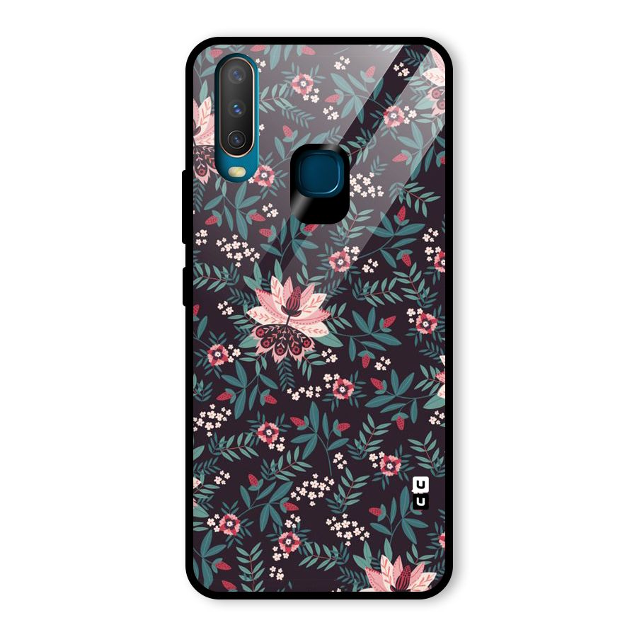 Very Leafy Pattern Glass Back Case for Vivo U10