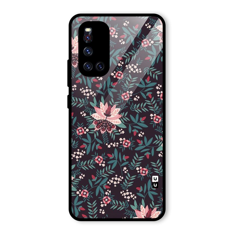 Very Leafy Pattern Glass Back Case for Vivo V19