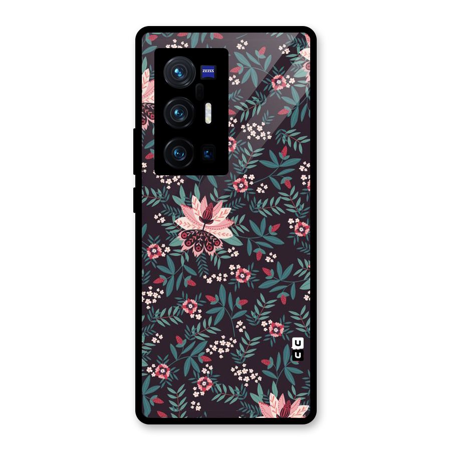 Very Leafy Pattern Glass Back Case for Vivo X70 Pro Plus
