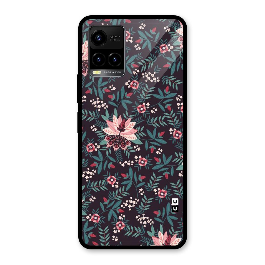 Very Leafy Pattern Glass Back Case for Vivo Y21T