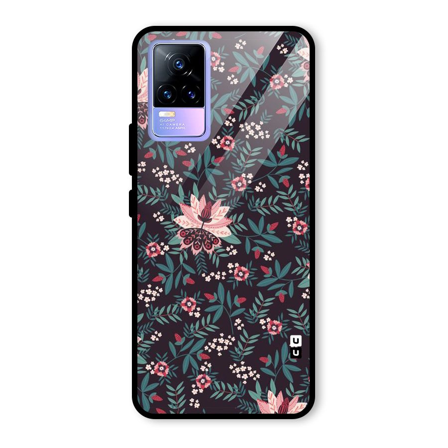 Very Leafy Pattern Glass Back Case for Vivo Y73