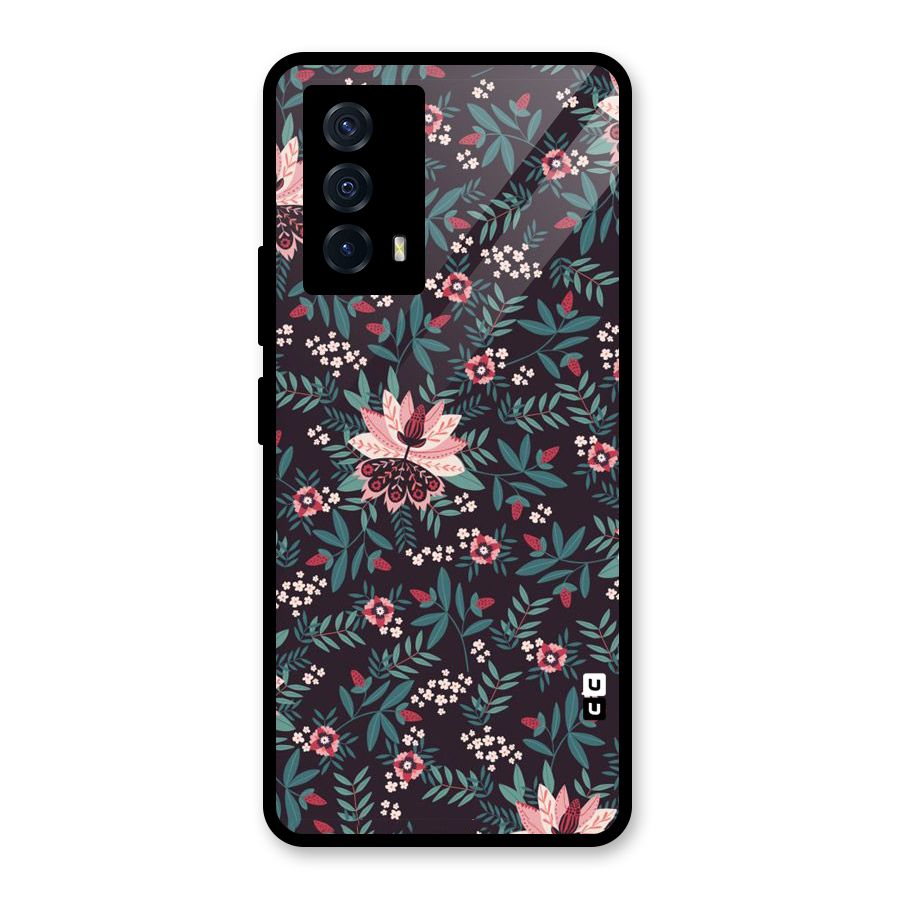 Very Leafy Pattern Glass Back Case for Vivo iQOO Z5
