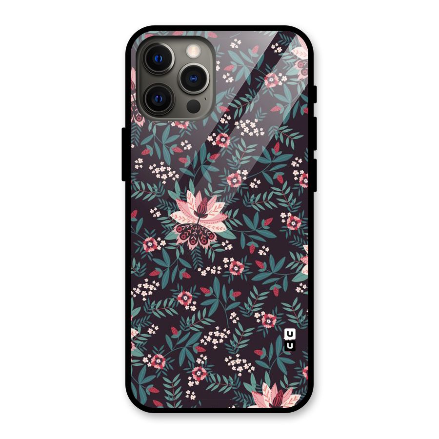 Very Leafy Pattern Glass Back Case for iPhone 12 Pro Max