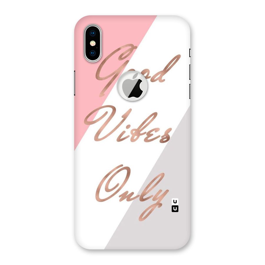 Vibes Classic Stripes Back Case for iPhone X Logo Cut