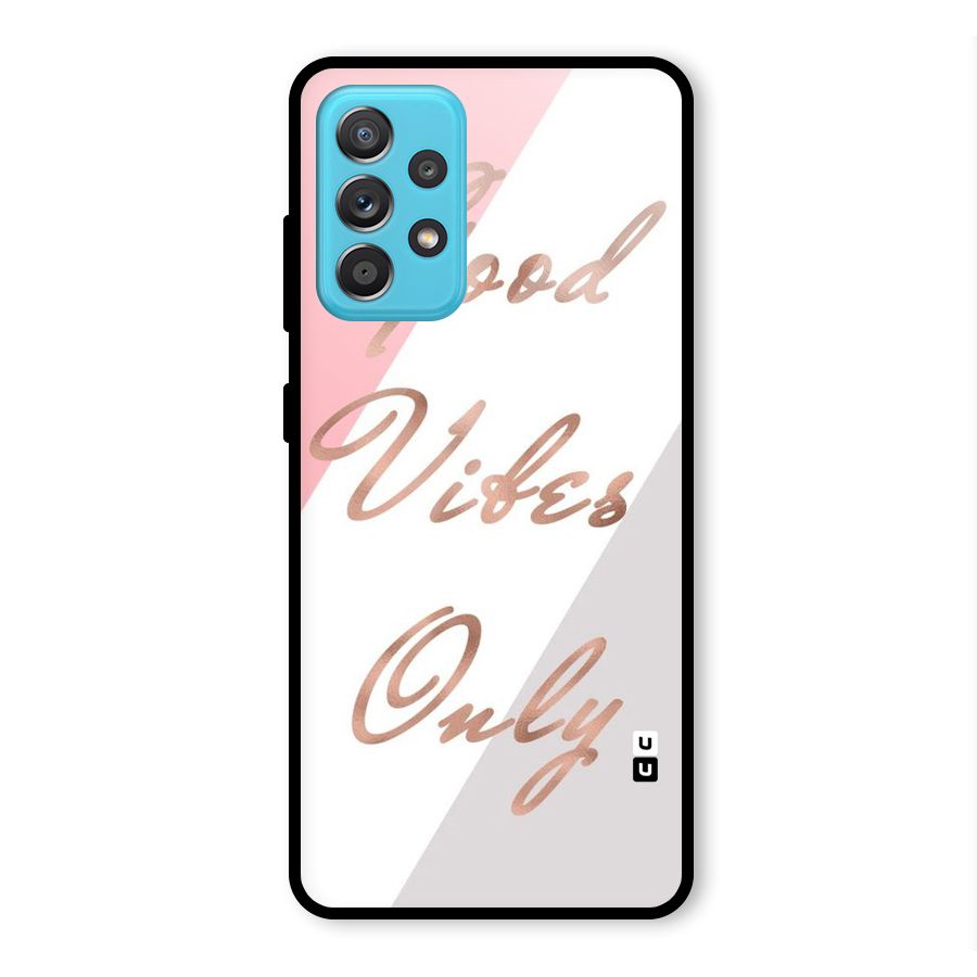 Vibes Classic Stripes Glass Back Case for Galaxy A52s 5G