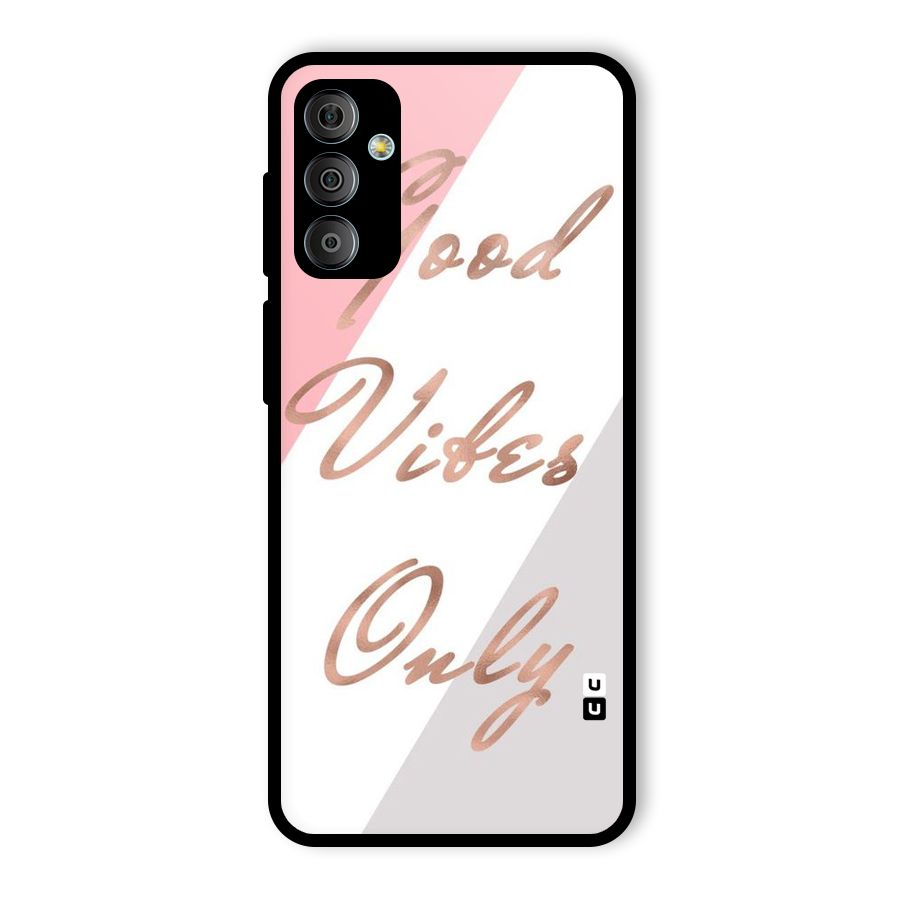 Vibes Classic Stripes Glass Back Case for Galaxy F23