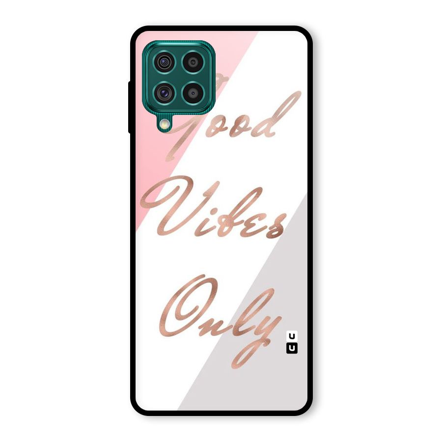 Vibes Classic Stripes Glass Back Case for Galaxy F62