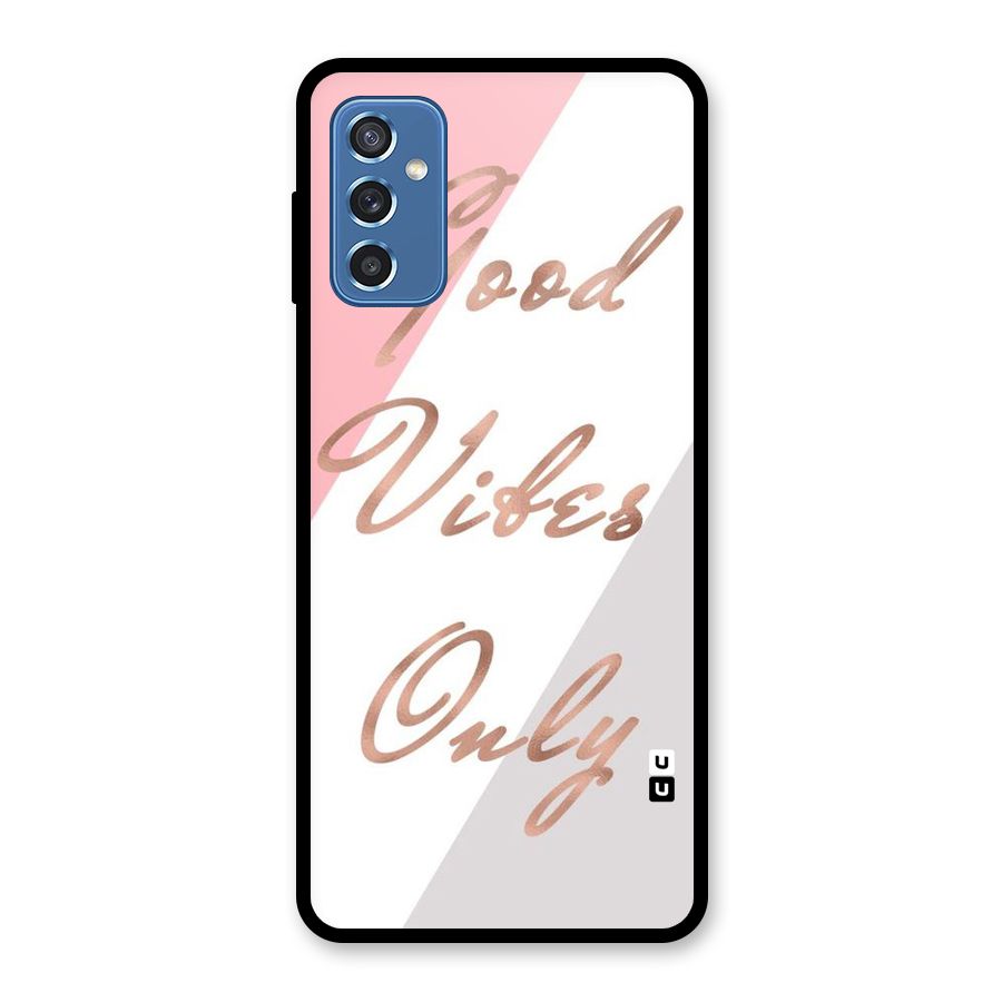 Vibes Classic Stripes Glass Back Case for Galaxy M52 5G