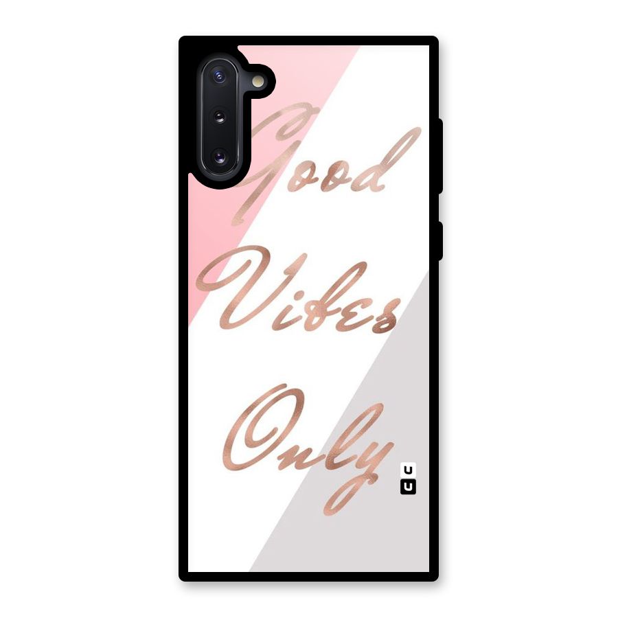 Vibes Classic Stripes Glass Back Case for Galaxy Note 10