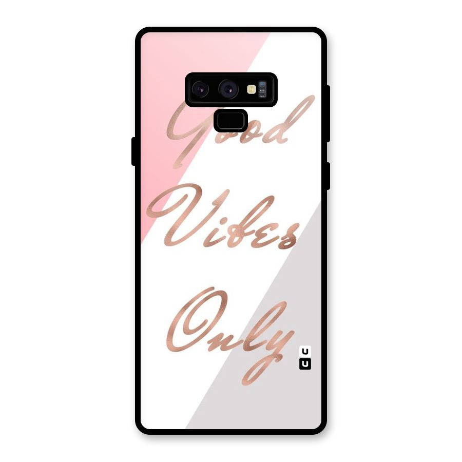 Vibes Classic Stripes Glass Back Case for Galaxy Note 9