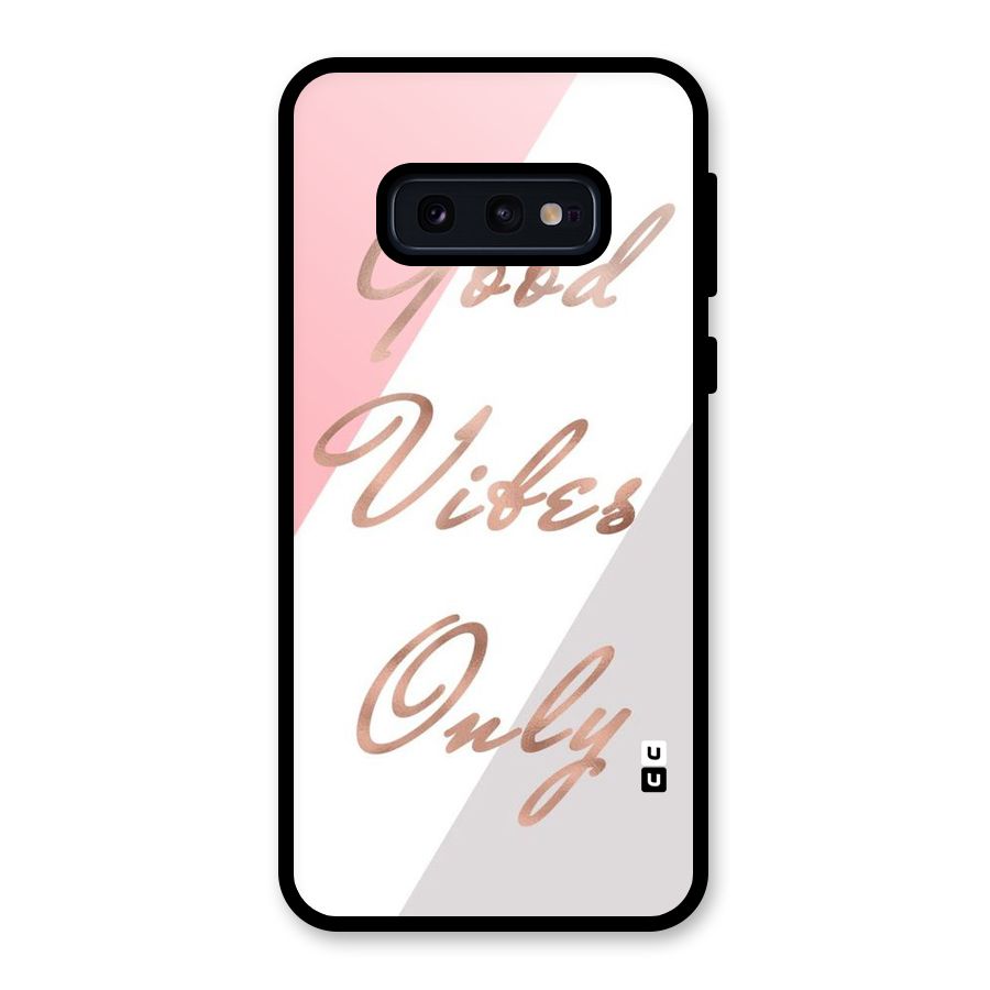 Vibes Classic Stripes Glass Back Case for Galaxy S10e